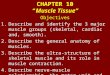 CHAPTER 10 “ Muscle Tissue”