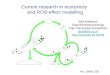 Current research in ecotoxicity  and ROS-effect modelling