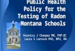 Public  Health Policy for the Testing of Radon in Montana Schools