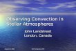 Observing Convection in Stellar Atmospheres