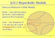 §23.1 Hyperbolic Models
