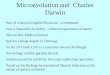 Microevolution and  Charles Darwin