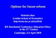 Options for future reform