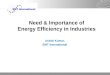 Need & Importance of Energy  Efficiency in Industries