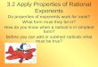 3.2 Apply Properties of Rational Exponents