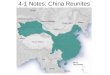 4-1 Notes: China Reunites