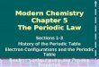 Modern Chemistry Chapter 5 The Periodic Law