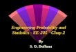 Engineering Probability and Statistics - SE-205  -Chap 2
