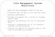 File Management System Objectives
