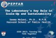 The Laboratory’s Key Role in Scale-Up and Sustainability Seema Meloni, Ph.D.,  M.P.H
