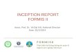 INCEPTION  REPORT FORMIS  II