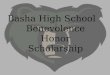 Basha High School Benevolence Honor Scholarship