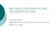METHODS FOR HAPLOTYPE RECONSTRUCTION