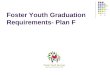 Foster Youth Graduation Requirements- Plan F