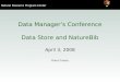 Data Manager’s Conference Data Store and NatureBib