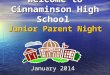 Welcome to Cinnaminson High School Junior Parent Night