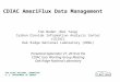 CDIAC AmeriFlux Data Management