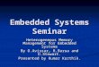 Embedded Systems Seminar