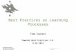 Best Practices as Learning Processes