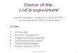 Status of the  LHCb experiment