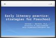 Early literacy practice:  strategies for Preschool