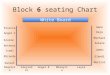 Block  6  seating Chart