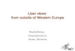 User views  from outside of Western Europe