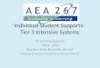 Individual Student Supports:  Tier 3 Intensive Systems