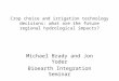 Michael Brady and Jon Yoder Bioearth  Integration Seminar