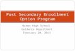Post Secondary Enrollment Option Program