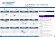 Calendar of Events  2012