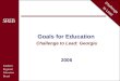 Goals for Education Challenge to Lead: Georgia 2006