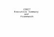 COBIT Executive Summary  and  Framework