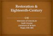 Restoration & Eighteenth-Century