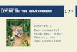 CHAPTER 1 Environmental Problems, Their Causes, and Sustainability