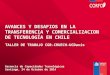AVANCES Y DESAFIOS EN LA TRANSFERENCIA Y COMERCIALIZACION DE TECNOLOGÍA EN CHILE
