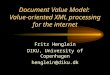 Document Value Model:  Value-oriented XML processing for the internet