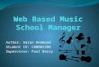 Web Based Music School Manager