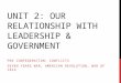 Unit 2: Our Relationship with leadership & Government