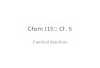 Chem 1151: Ch. 5