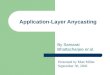 Application-Layer Anycasting