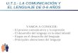 U.T.1.- LA COMUNICACIÓN Y  EL LENGUAJE DE 0-6 AÑOS