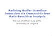 Refining Buffer Overflow Detection via Demand-Driven Path-Sensitive Analysis