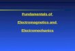 Fundamentals  of  Electromagnetics and  Electromechanics