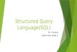 Structured Query  Language(SQL)