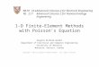 1-D Finite-Element Methods with Poisson’s Equation
