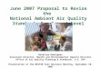 June 2007 Proposal to Revise the  National Ambient Air Quality Standards for Ground-level Ozone
