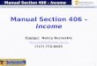 Manual Section 406 –  Income