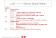 Lab7 - C++ Stream Input/Output