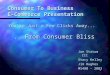 Consumer To Business  E-Commerce Presentation